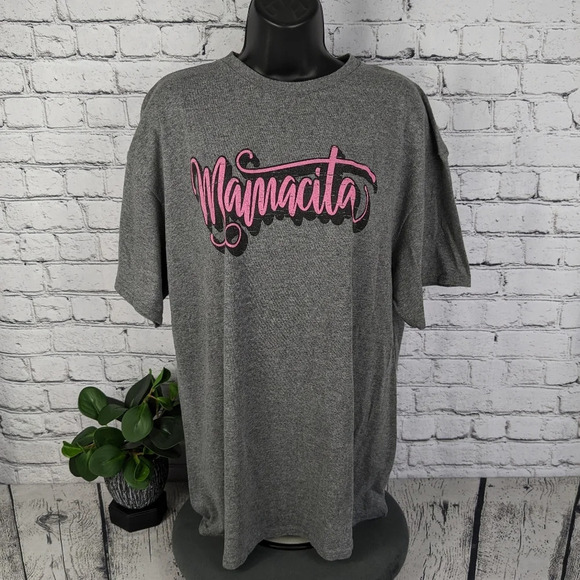 Tops - "Mamacita" little hot momma Hispanic Mexican shirt humor funny, XL